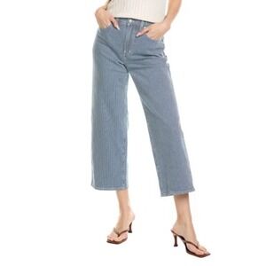 Madewell The Perfect Vintage Wide Leg Crop Denim Indigo Railroad Sz 30 Jeans